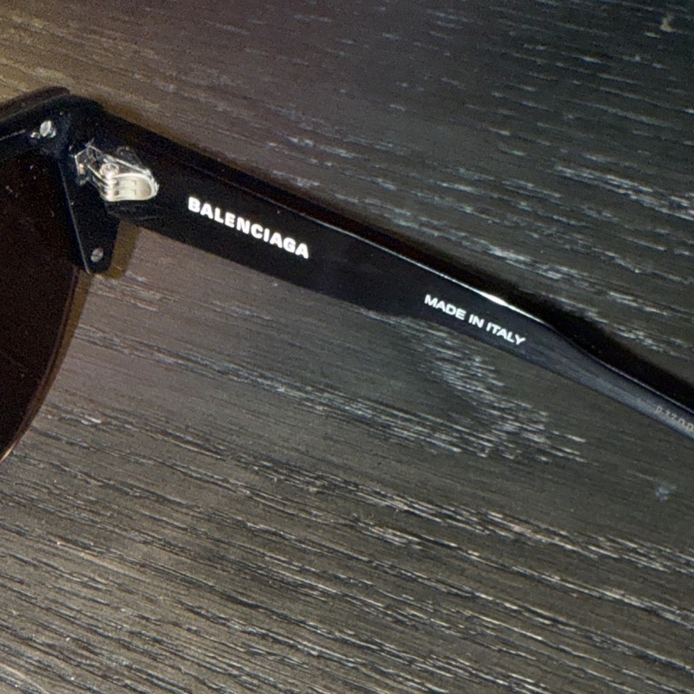 Balenciaga BB0004S 001 99MM Black Sunglasses - Unisex - Picture 7 of 10